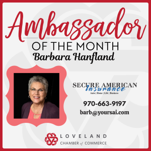 Barbara Hanfland 2026 April Ambassadors of the Month